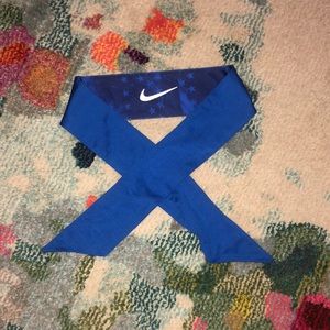 Nike tie head band solid blue/star and stripes